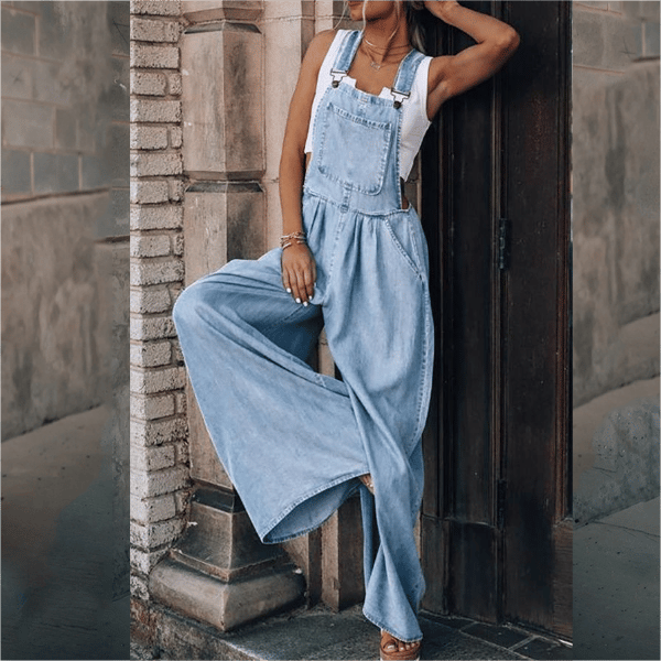 Bequemer Denim-Jumpsuit - Valeska