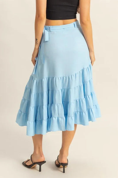 HYFVE Ruffled Tiered High Waist Skirt