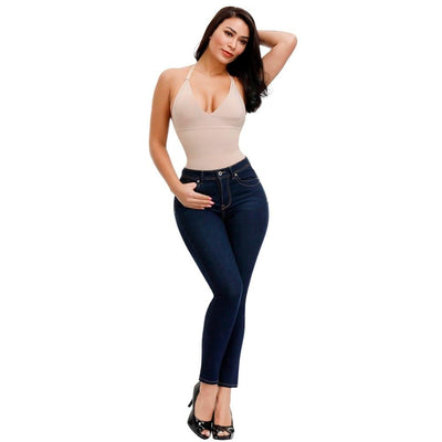 Shapewear-Body mit Brasilianische Höschen und einem V-Ausschnitt