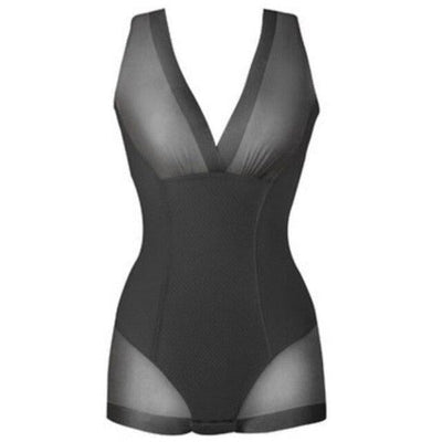 Shapewear-Body Modellierbar mit kurzen Beinen und breiten Trägern