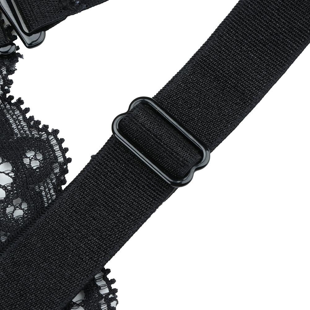 Shapewear-Body mit kurzen Beinen und V-Ausschnitt mit Spitzenbesatz