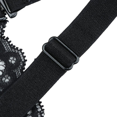 Shapewear-Body mit kurzen Beinen und V-Ausschnitt mit Spitzenbesatz