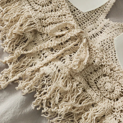 Beige Damen Bikini Top gewebt ohne Bügel – verstellbare Passform Sommerlook