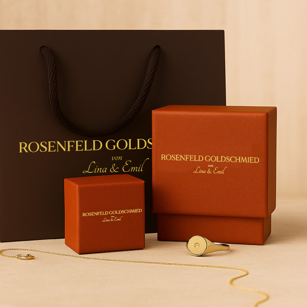 Halskette mit Liebesbrief-Initialen | Gold