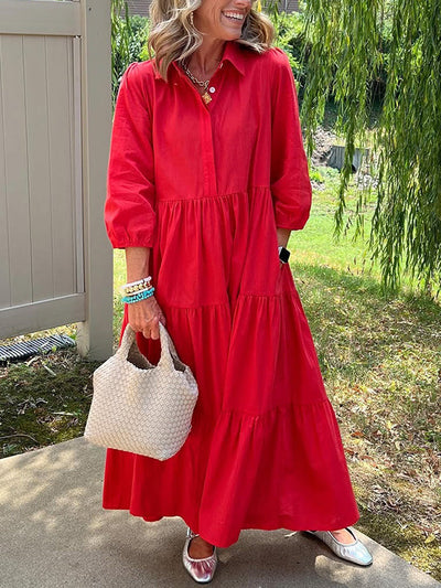 Amara | Maxi Kleid aus Baumwolle für den Alltag
