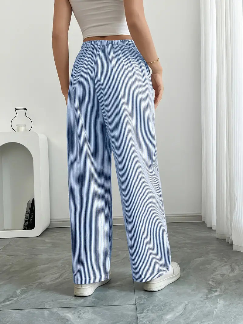 VIOLA - ELEGANTE GESTREIFTE HOSE MIT TASCHEN