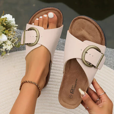 Valencia – Damen-Sandalen mit Schnallenriemen aus Kork