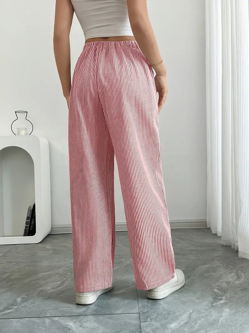 VIOLA - ELEGANTE GESTREIFTE HOSE MIT TASCHEN