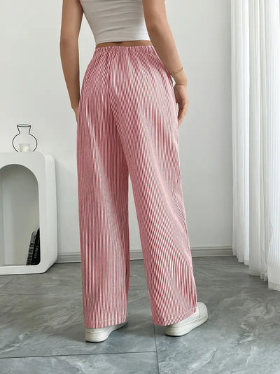 VIOLA - ELEGANTE GESTREIFTE HOSE MIT TASCHEN