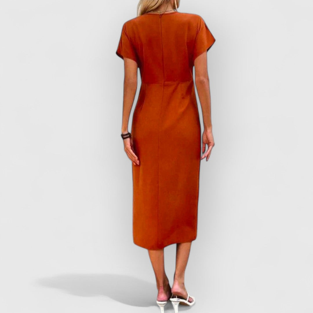 Joy | Satin V-Ausschnitt Sommerkleid