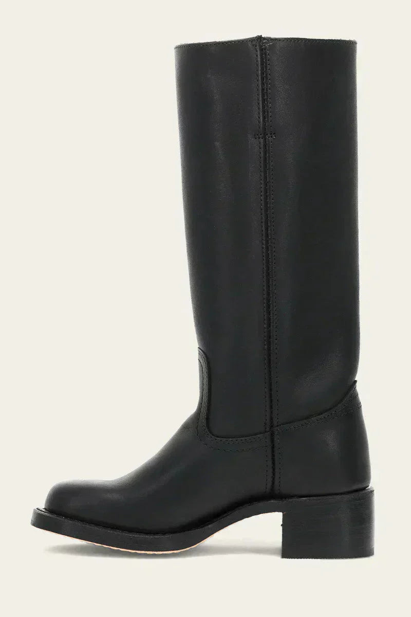 Klassischer Damen-Lederstiefel mit Blockabsatz | Handgefertigt
