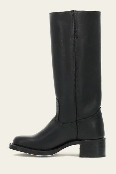Klassischer Damen-Lederstiefel mit Blockabsatz | Handgefertigt