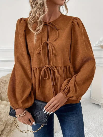 Hilma - stylische cordbluse