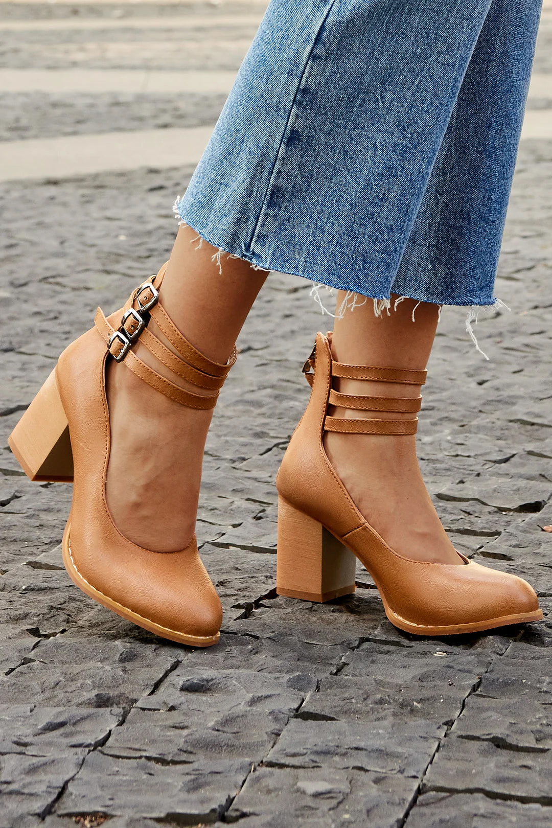 Casilda | Elegante Sandalen mit Knöchelriemen und robuster Sohle