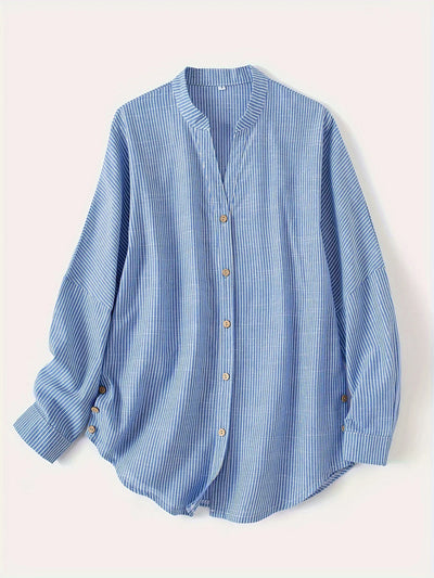 Mira – Gestreifte Baumwollbluse