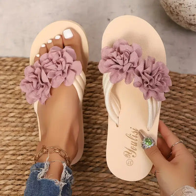 Makeesha – Stylische Plateau-Flip-Flops