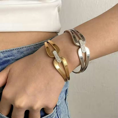 Celia Armreif - 18k vergoldet