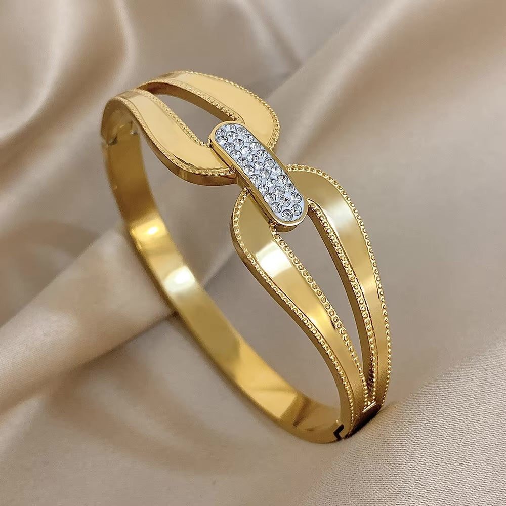 Celia Armreif - 18k vergoldet