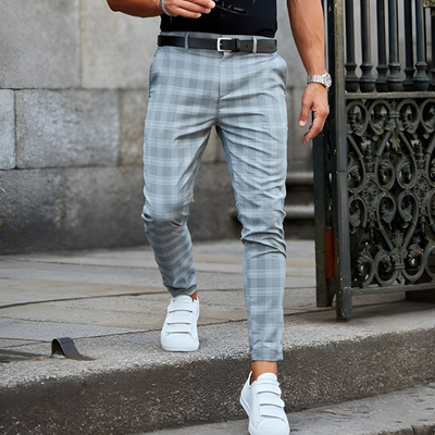 Rory | Herren Chino Hose | Kariert