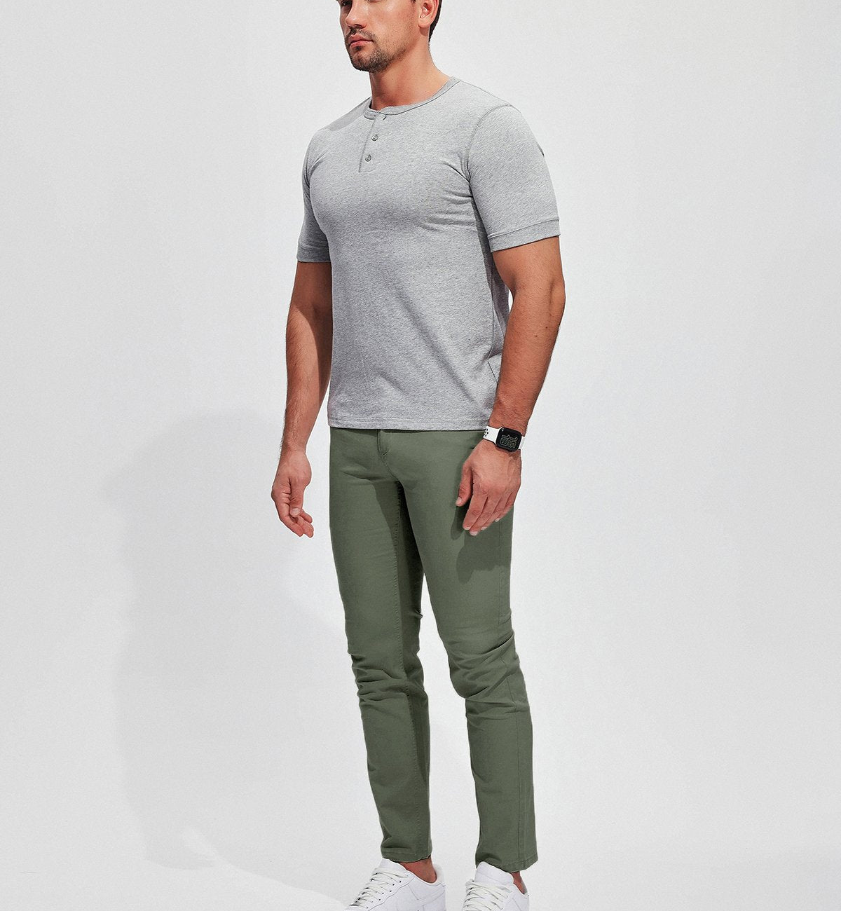 Franky | Herren Chino Hose | Schwarze Stoffhose