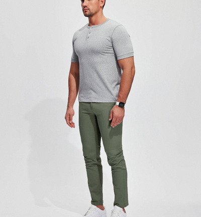 Franky | Herren Chino Hose | Schwarze Stoffhose