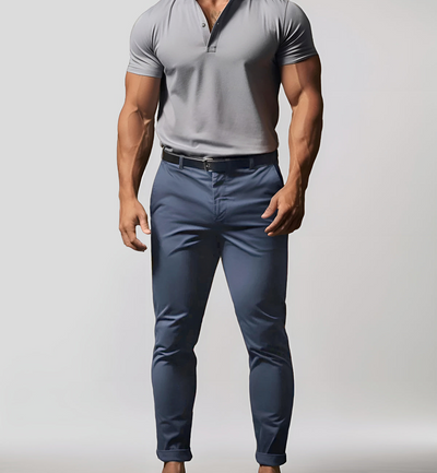 Franky | Herren Chino Hose | Schwarze Stoffhose