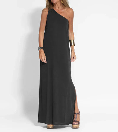 Marigold – Asymmetrisches Maxikleid mit One-Shoulder-Träger