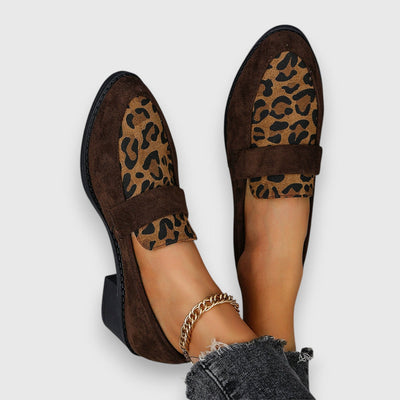 WILDTOUCH - ELEGANTER PANTOFFEL MIT LEOPARD ENMUSTER
