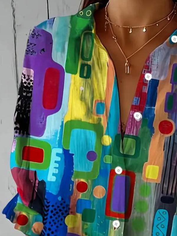 Freja | Abstraktes Farbverlauf T-Shirt