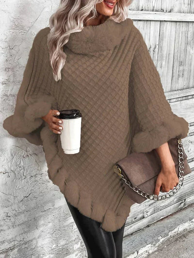 Federica | Grob gestrickter Damenpullover in Übergröße