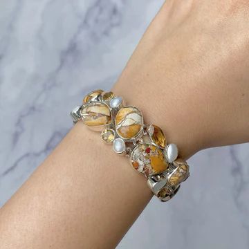 Vintage Naturstein Armband