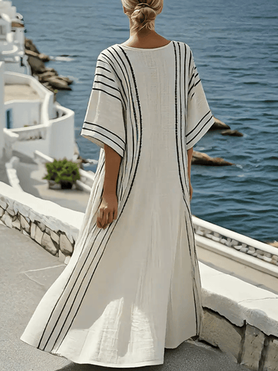 Zaya | Contrasterende Streepjurk