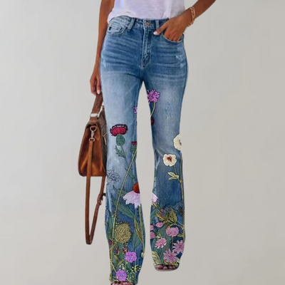 Laura | Damen Weite Jeans | Flared