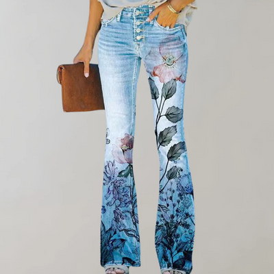 Laura | Damen Weite Jeans | Flared