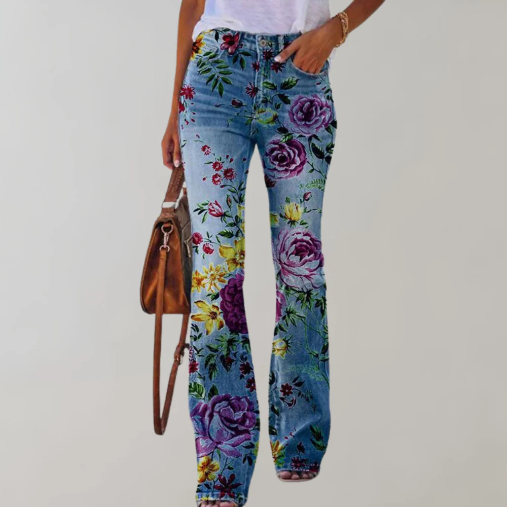 Laura | Damen Weite Jeans | Flared