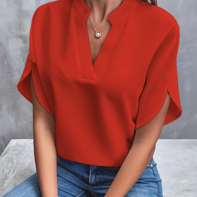 Sandra | Damen Kurzarm Bluse | Elegant