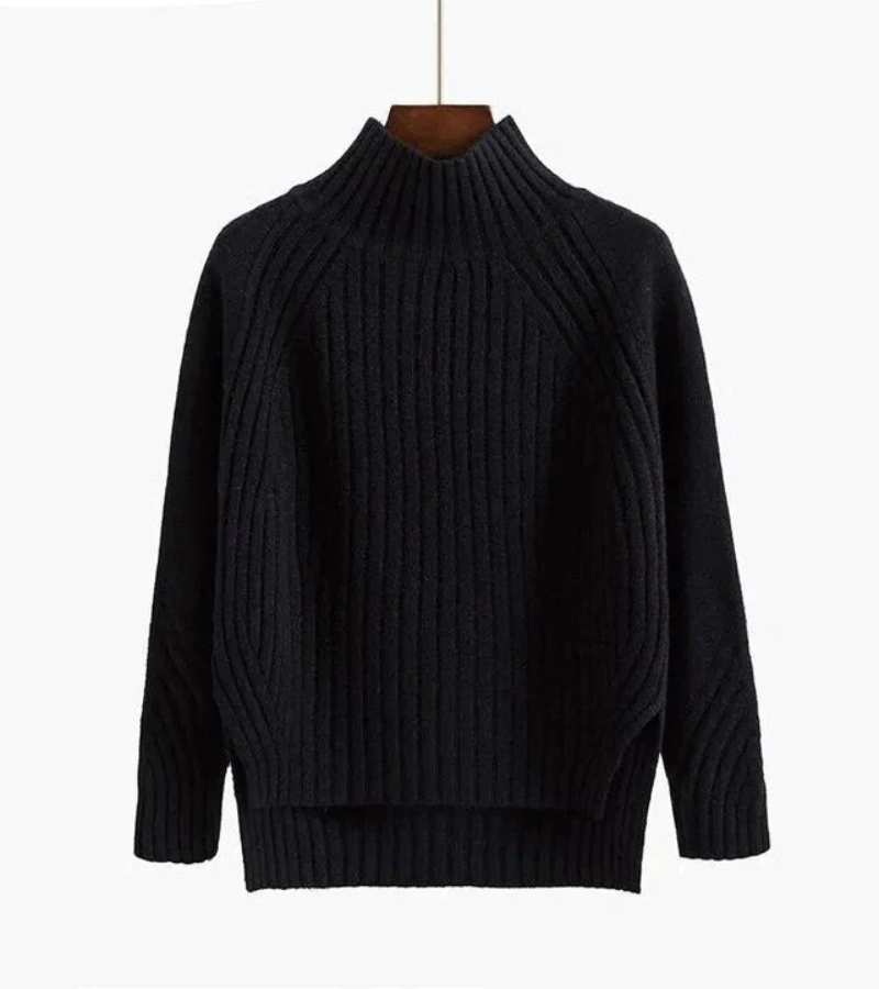 Marga | Damen Ausgefallene Rollkragenpullover | Beige