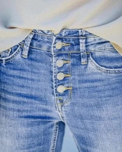 Annett | Damen High Waist Jeans | Bootcut