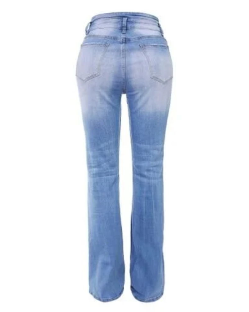 Annett | Damen High Waist Jeans | Bootcut
