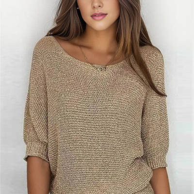 Ebba | Damen Elegant Strickpullover | Ausgefallene