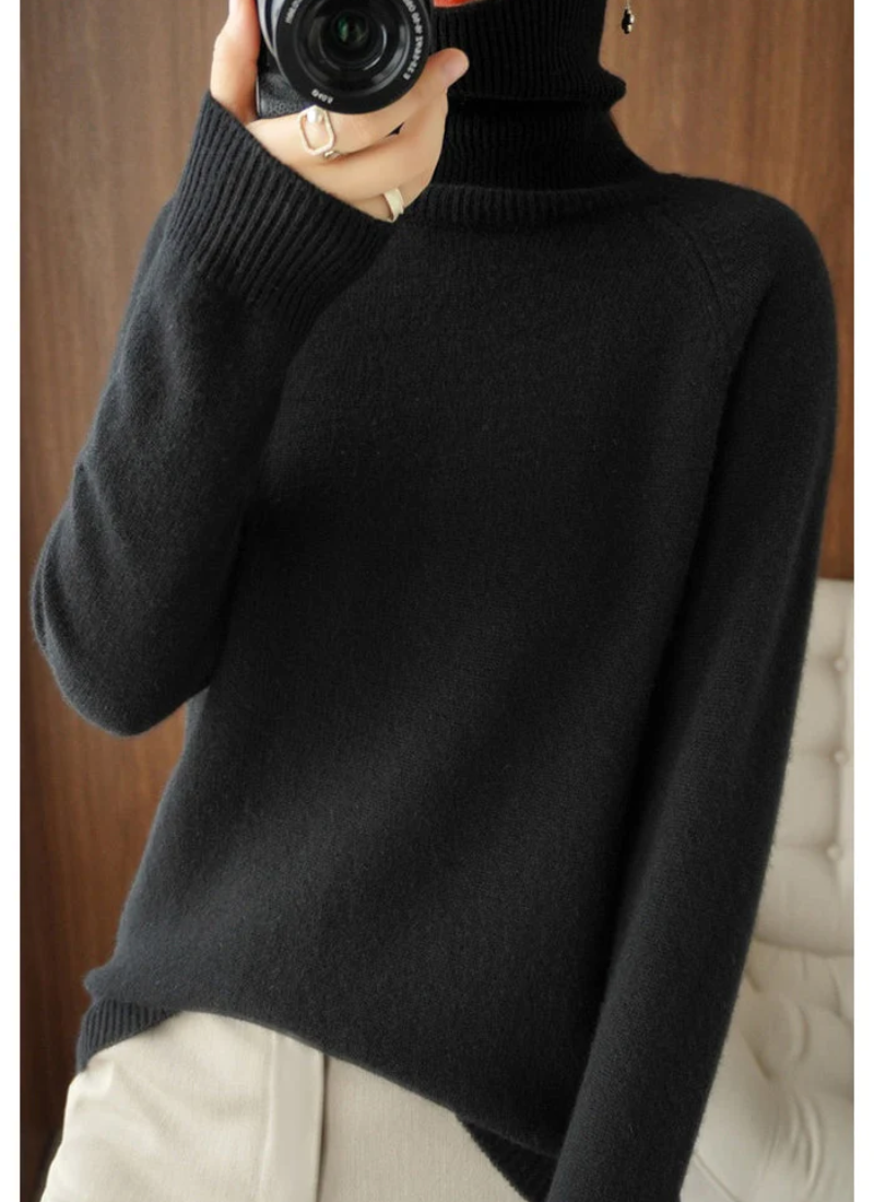 Yiva | Damen Elegante Rollkragenpullover | Strick