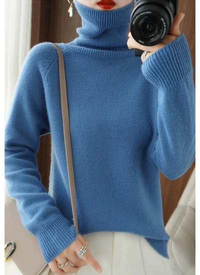 Yiva | Damen Elegante Rollkragenpullover | Strick