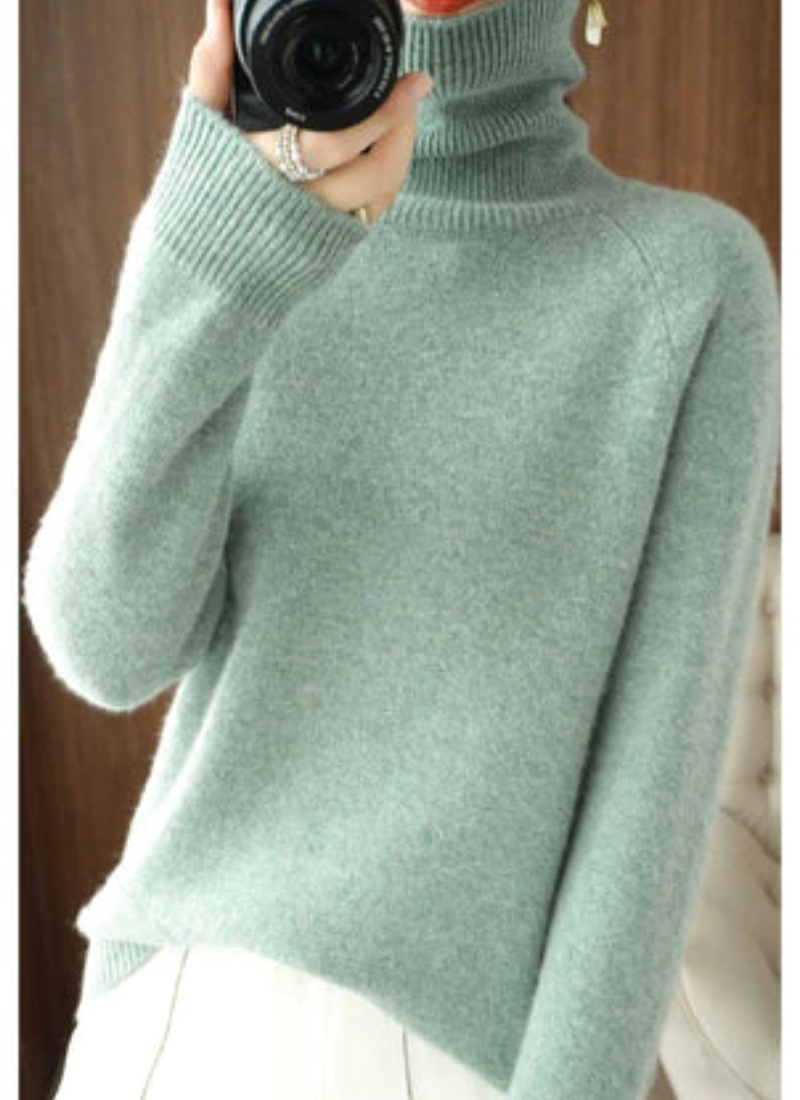 Yiva | Damen Elegante Rollkragenpullover | Strick