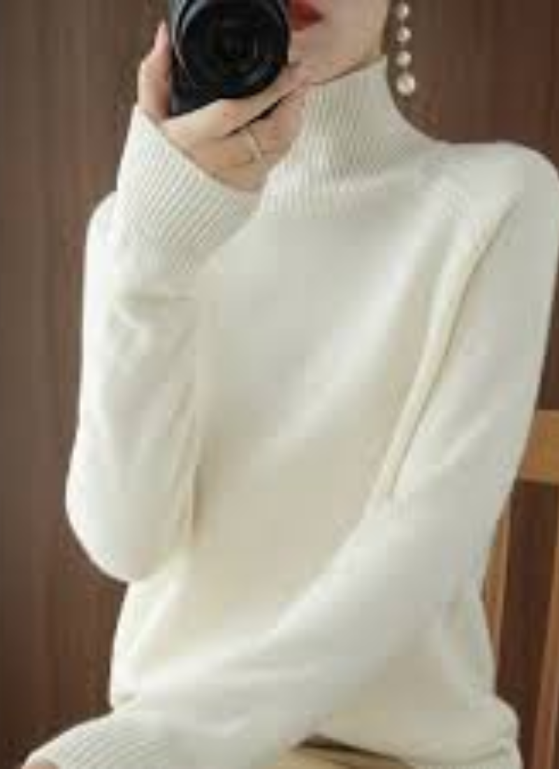 Yiva | Damen Elegante Rollkragenpullover | Strick