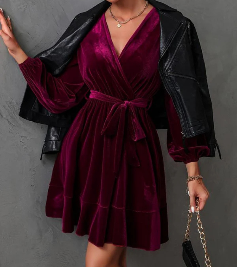 Jahlil | Langarm Ballkleid | Mini