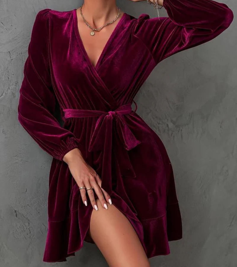 Jahlil | Langarm Ballkleid | Mini