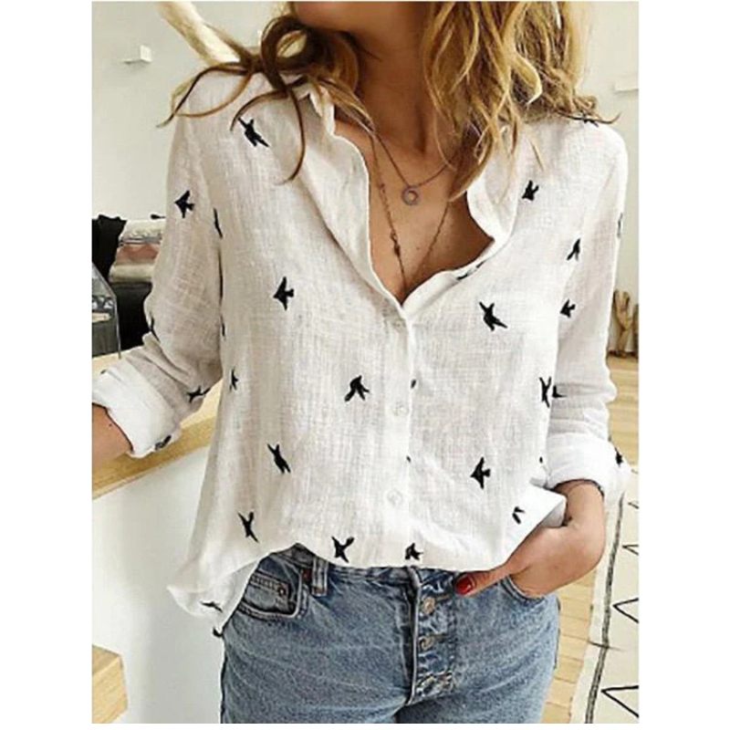 Elva | Damen Langarm Bluse | Elegant