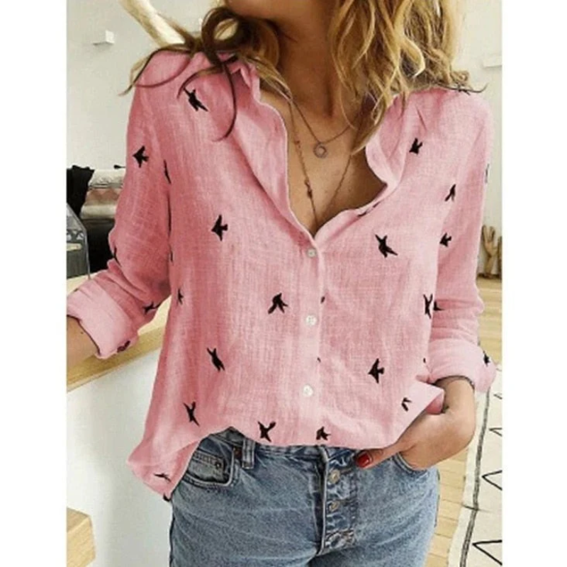 Elva | Damen Langarm Bluse | Elegant