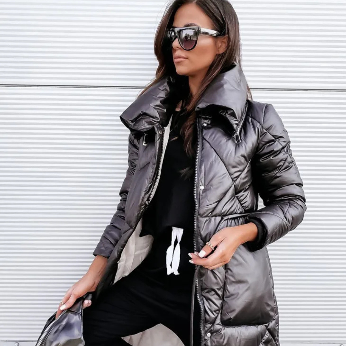 Kayle | Damen Daunenjacken Lang | Leichte steppjacke