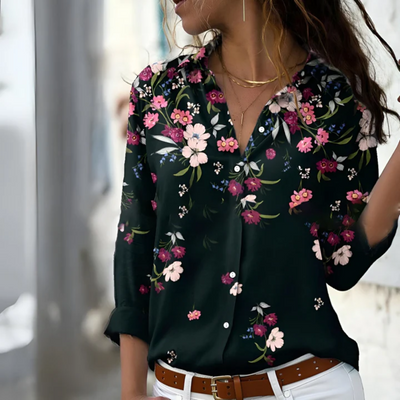 Isabella | Damen Langarm Bluse | Modern